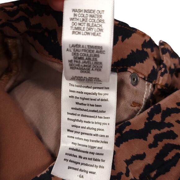 Good American Good Waist Zebra Print Jean Pants - Picture 8 of 11